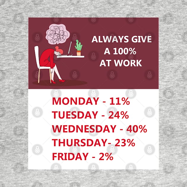 Always Give 100% At Work by ArtShare